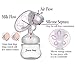 Vakey Electric Breast Pump,Comfort Breastfeeding Breast Pump Milk Pump, Single Baby Breast Pump for Travel USB Charging 9 Levels Massage Suction HD LED Display