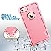 ULAK iPhone 8 & 7 Case, Shock-Absorbing Flexible Durability TPU Bumper Case, Durable Anti-Slip, Front and Back Hard PC Defensive Protection Cover for Apple iPhone 7 4.7 inch,Rose Gold Bling