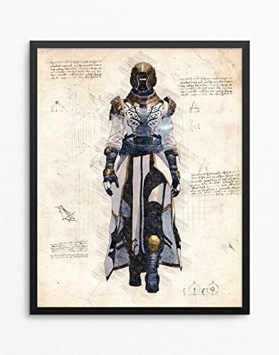 Destiny print, Destiny poster, Warlock poster, Gaming Room Decor, Game Art, N.004 (16 x 20 inch)