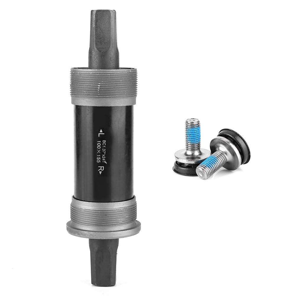 MAGT 155mm Bottom Bracket Bicycle, Square Hole AxisDurable Bicycle Square Hole Axis Bicycle Bottom Bracket Accessories(100 155MM)