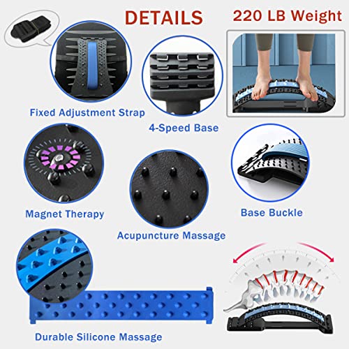 Back Cracker Board,Back Stretcher for Lower Back Pain Relief Back Cracking Device,Spine Deck