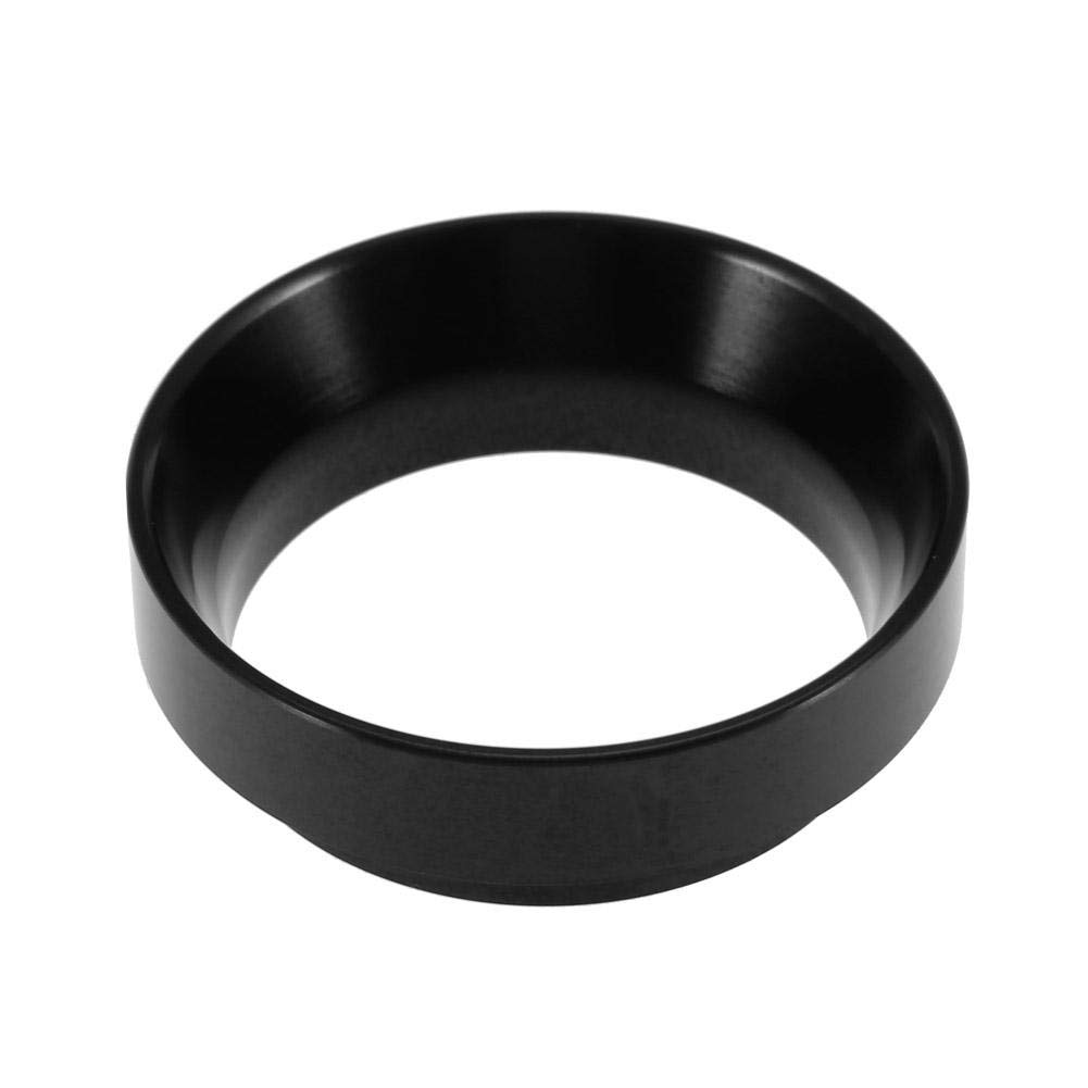 Espresso Dosing Funnel Aluminum Coffee Dosing Ring Replacement-for 58mm Portafilters (Black)