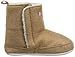 Luvable Friends Embroidered Winter Faux Suede Baby (Infant), Beige, 12-18 Months M US Infant