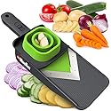 Mueller Handheld Vegetable V Slicer Salad Utensil, Perfect for Salad Zucchini Carrots Onions and All Vegetables, Make Low Carb/Paleo/Gluten-Free Meals, Adjustable Thickness