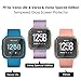 QIBOX Screen Protector Compatible with Versa Lite Edition, 4-Pack Waterproof Tempered Glass Screen Protector Compatible with Versa Smart Watch 2019 [Crystal Clear]