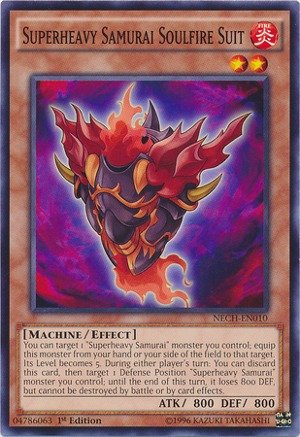 Yu-Gi-Oh! - Superheavy Samurai Soulfire Suit (NECH-EN010) - The New Challengers - 1st Edition - Common