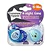 Tommee Tippee Closer to Nature Night Time Orthodontic Infant Soother Pacifier, 6-18 Months - Blue, Boy, 4 Pack