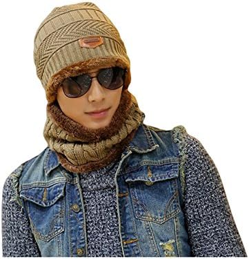 Hat Scarf Set For Women/Man Fashion Girl Shawl Boy or Girlfriend Gift Boy Lady Warm Knit Thick Winter Cap Wrap For Spring Autumn Winter (ushat-6)