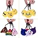 24PCs Emoji Key Chain Mini Plush Pillows Toys for Emoji Party Favors, Emoji Party Decorations