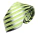 Mens Boys Lime Green Silver Grey Silk Ties Dress Meeting Novelty Pattern Necktie