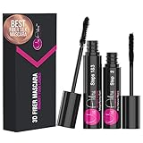 400X Silk Fiber Lash Mascara by Mia Adora - Best Way to Add Volume & Length to Your Natural Eyelashes Instantly - Waterproof Smudge-proof Tear-proof Non-toxic Hypoallergenic Cruelty Free (Black)