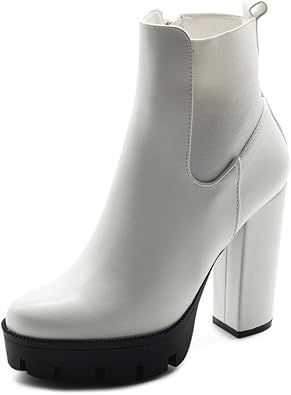 black faux suede platform heeled boots