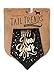 Tail Trends Happy New Year Dog Bandana Black for Medium to Large Sized Dogs - 100% Cotton