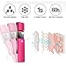 Nano Mister, Steamer for Face, Eyelash Extensions Mist, Portable Facial Steamer, Mini Mist Sprayer, Cool Handy Moisturizing Nano Steamer, USB Rechargeable, 9 ml, Rose Red