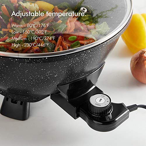 2 VonShef+7+4Qt+Electric+Wok+Lid