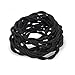 Twisted 18/2 Cloth Fabric Electrical Cord 10 Feet for Vintage and Antique Lamps, Rayon 18 Gauge , Great For Industrial Vintage DIY Projects 10 Feet (Black)