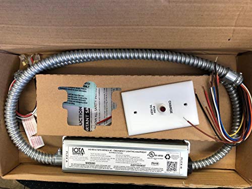 IOTA I-42-EM-A TBTS Series AC Emergency Lighting Equipment 120-277V Use for (1) 10W-42W Or (2) 10W-18W 4 Pin Compact Fluorescent Lamp 3.6V Battery