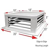 GSW DF-18P 18-Inch White Powder Coated 4-Way Adjustable Metal Diffuser for Evaporative/Swamp Cooler