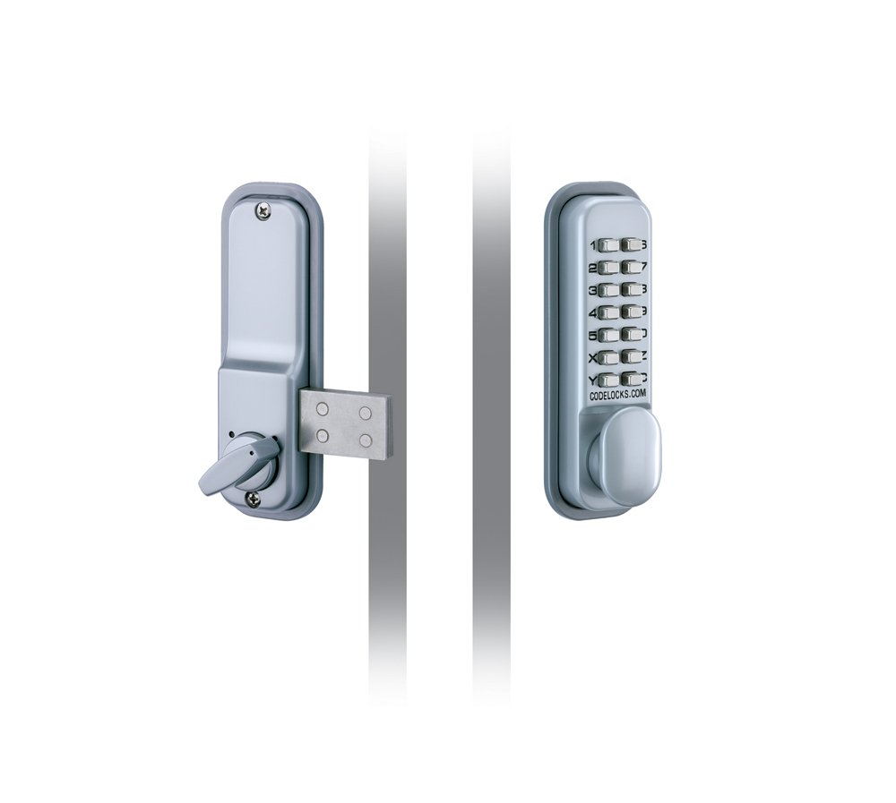 Codelocks 0100 SG CL100 Surface Deadbolt Mechanical Lock, Silver Grey