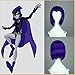 Wigsforyou®new Arrival Teen Titans Raven Cos Wig Purple Hair Girl's Straight Short 35cm Synthetic Hair Short Purple Raven Cosplay Wig