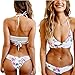 Women Floral Printe Swimsuit Summer Beach Bathing Suits Push Up Brazilian Suit, M/US 4-6