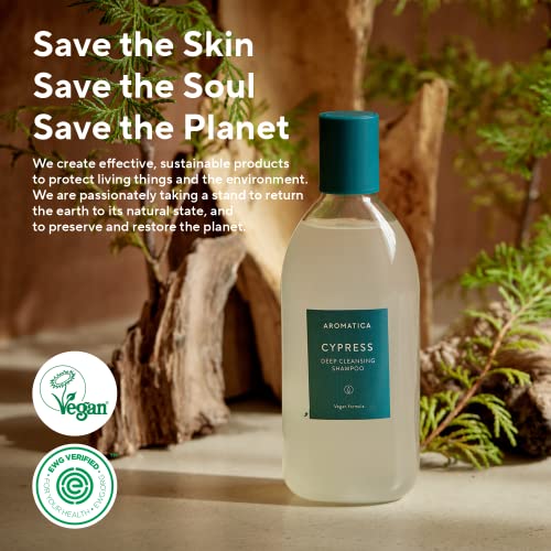 AROMATICA Cypress Deep Cleansing Shampoo 13.53fl.oz. / 400ml Vegan