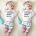 2Pcs/3Pcs Newborn Baby Girls Infant Outfit Set Romper T-shirt+Pants Clothes