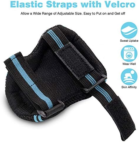 Adult knee pads for protection during skating, breathable material, size shown.