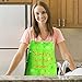 Laza 2PCS Christmas Aprons with Xmas Elf Pattern for Adult and Child, Xmas Kitchen Decoration