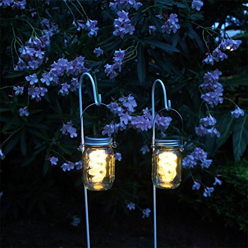 4-Pack Solar-powered Mason Jar 3D Illusion Light Bulb (Mason Jar/Handle Included), Jar Hanging Light,Garden Outdoor Solar / Hanging Lantern,Decor Solar Light,Table Light,Patio Path Light,Warm White - Thumbnail 6