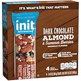 Init Dark Chocolate Almond & Summer Berries Nut & Fruit Bars 1.41 ozx4 (total 5.6 oz)