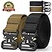 RONGQI 2Pack Tactical Belt,Military Style Quick Release Belt,1.5