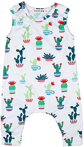 HShyxlkj Baby Boys Girls Toddler Cute Cactus Romper Sleeveless Jumpsuit Clothing Outfits - 9-12M