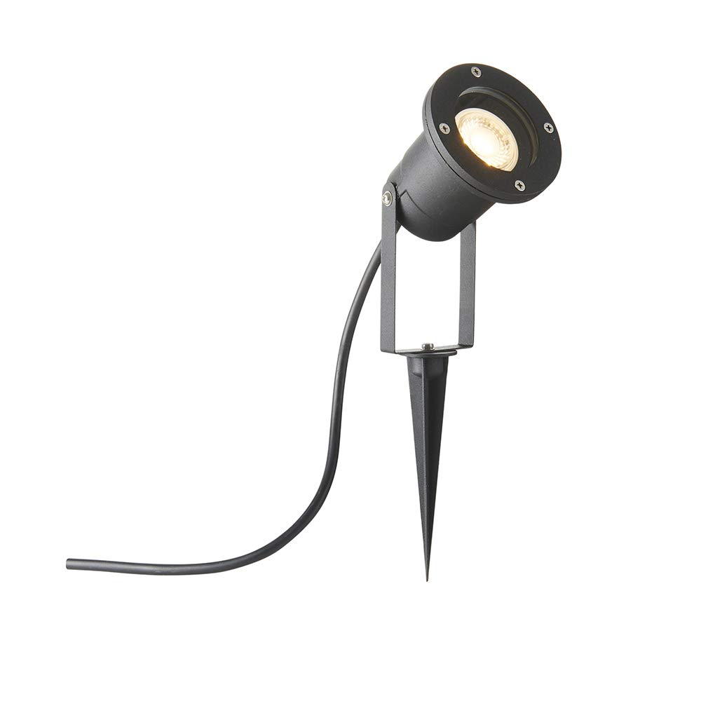 Saxby Opaz MV 50W Black Die Cast Aluminium IP54 Adjustable Outdoor Garden Spike Light