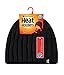 Heat Holders - Men's Thermal Fleece Ribbed Knitted Winter Hat 3.4 Tog - One Size (Black)