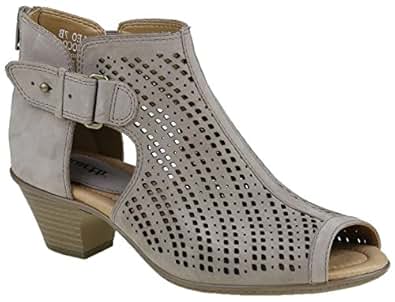 Amazon.com | Earth Origins Women's Keri Wedge Sandal, Taupe, 11 B(M) US | Platforms & Wedges