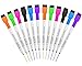 kedudes Set of 12 Magnetic Dry Erase Markers with Eraser Cap Tips. Magnetic Feature Is Great To Use On Fridge, Locker, Etc.