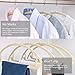 MIZGI Premium Velvet Hangers 50 Pack Heavyduty- Non Slip No Shoulder Bump Suit Hanger - Chrome Hooks,Space Saving Clothes Rounded Shape for Coat,Sweater,Jackets,Pants