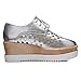 Lucksender Womens Pierced Lace-up Fashion Hollow Wedge Mid Heel Oxfords Shoes