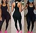 TheFound Women's Basic Sleeveless Tank Jumpsuit Bodycon Long Pants