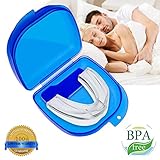 Mouth Guard for Grinding Teeth, Snoring Mouthpiece, Night Guards for Teeth Grinding, Snoring Solution, Dental TMJ Mouth and Bite Guard for teeth grinding, to Give You a Good Night's Sleep (white)