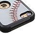 MYTURTLE iPod Touch 7th 6th 5th Generation Case Hybrid Shockproof Nonslip Cover for iPod Touch 7 (2019), iPod Touch 5/6 (2015), Ball Sports Baseball Tuff