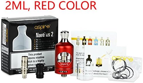 AspÎre NautÎlus 2 TǞnḰ AtomÎzer With BṼC 1.8 oḣm CòÎLs Red
