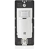 Leviton Humidity Sensor Switch for Bathroom Exhaust Fan, Automate Ventilation, Air Circulation, Moisture Control, &frac14; HP, Single Pole, DHS05-1LW, White