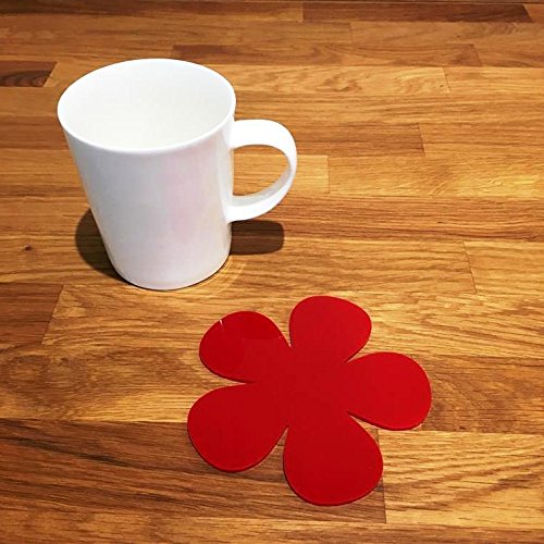 Super Cool Creations Coasters - Daisy Shaped - Red - 8 Set