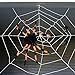 Outdoor Halloween Decorations, Scary Spider with Spider Web, Best for Halloween Party Decorations, Party Favors