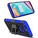 OnePlus 5T Case, Elegant Choise Holster Heavy Duty Armor Shockproof Full Body Rugged Protective Case Cover with Swivel Belt Clip and Kickstand for OnePlus 5T 6” 2017 (Blue/Black)