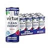 Virtue Clean Energy – Natural Energy Drink – Zero Sugar, Zero Calories (Berries, 12x250ml)