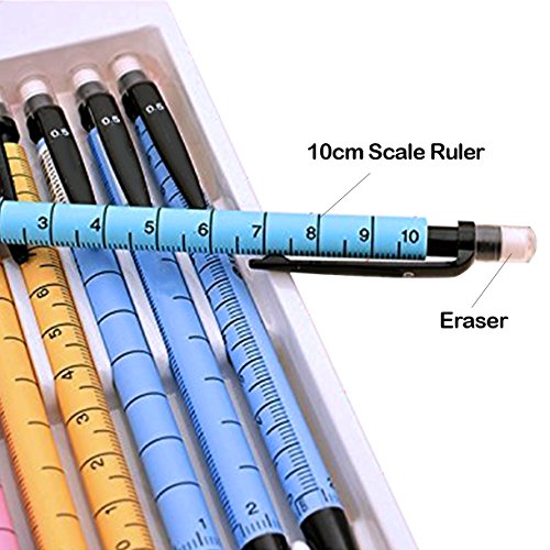 Hapree 48 Pieces Mechanical Pencils Set 0.7mm Medium Point with Eraser and 4 Tubes HB Lead Refills for Writing Drawing
