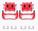 Power Stop Front S4758 Pair of High-Temp Red Powder